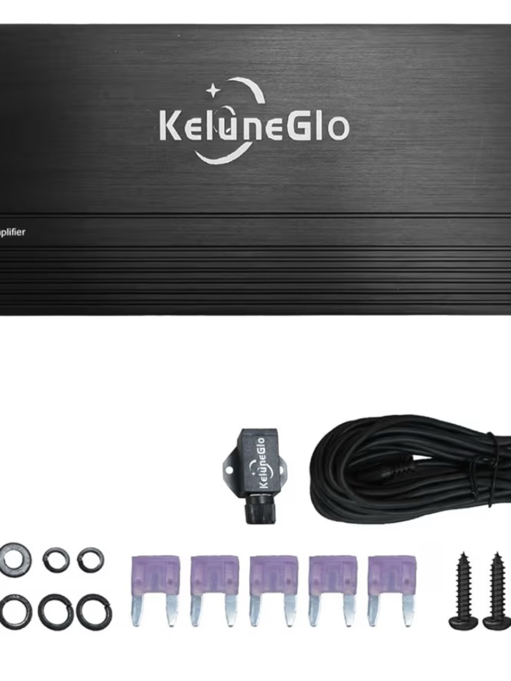 KG 5000 Watt Class D Amplifier Kit with Wiring and Fuses